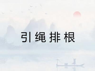 引绳排根