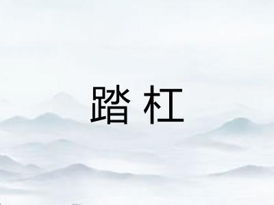 踏杠