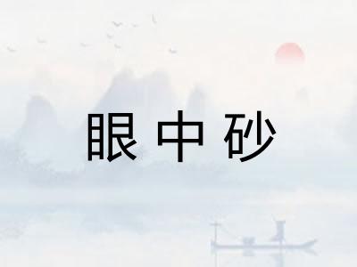 眼中砂