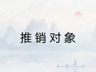 推销对象