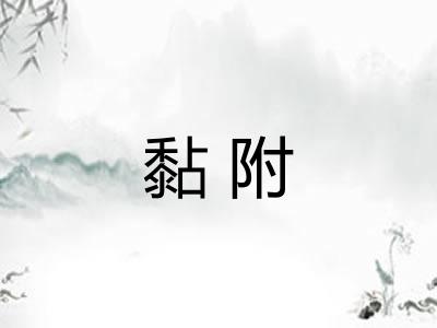 黏附