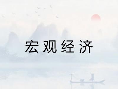 宏观经济