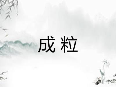 成粒