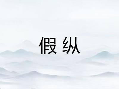 假纵