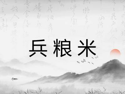 兵粮米