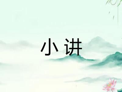 小讲