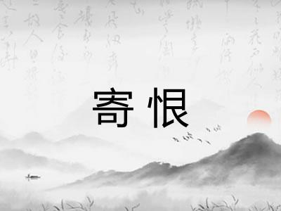 寄恨