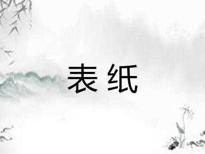 表纸