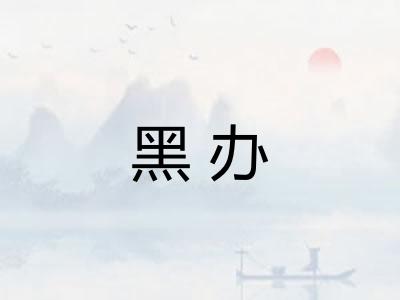 黑办