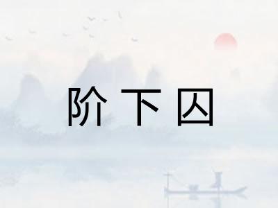 阶下囚