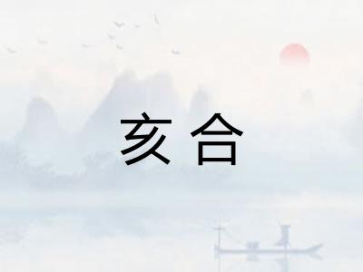 亥合