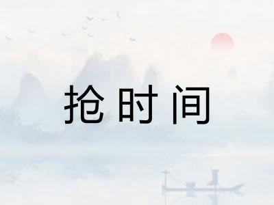 抢时间