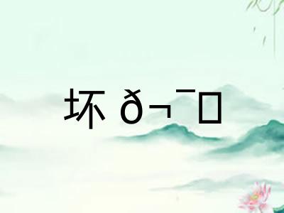 坏𬯎