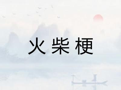 火柴梗