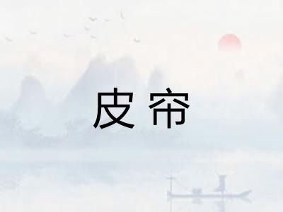 皮帘