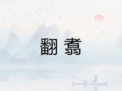 翻翥