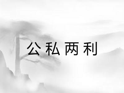 公私两利