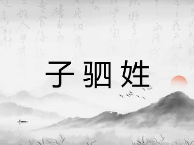 子驷姓