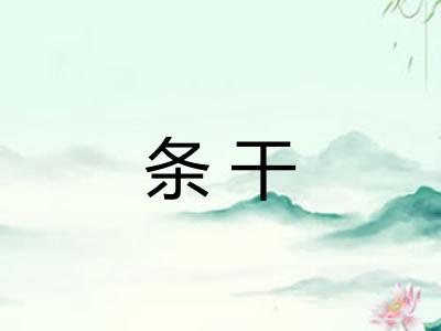 条干