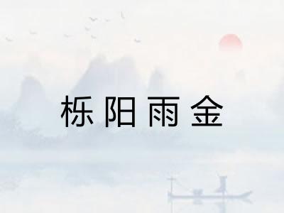 栎阳雨金