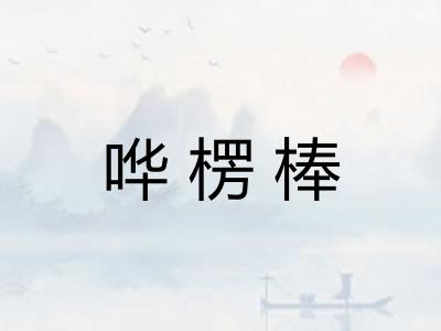 哗楞棒