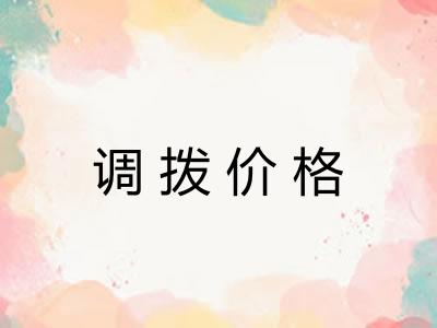 调拨价格