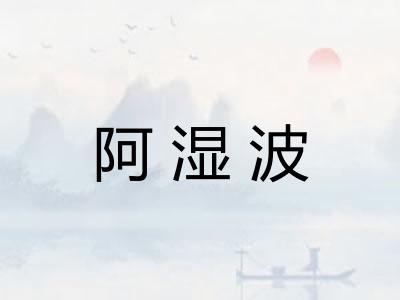 阿湿波