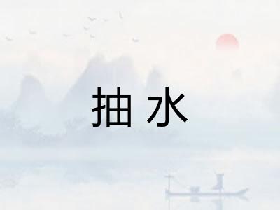 抽水