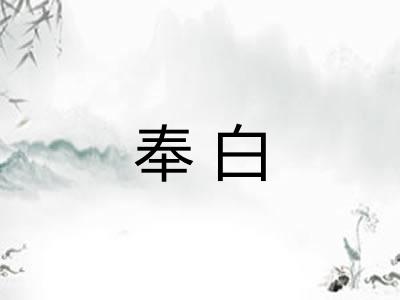 奉白