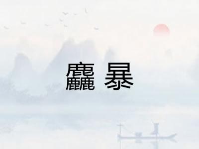 麤暴