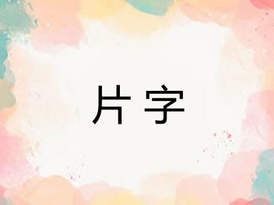 片字