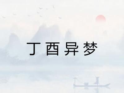 丁酉异梦