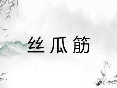 丝瓜筋