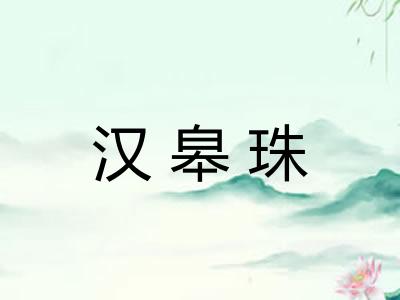 汉皋珠