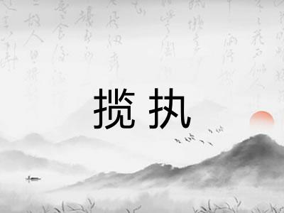 揽执