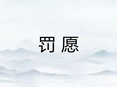 罚愿