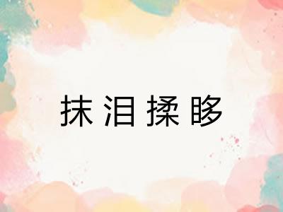 抹泪揉眵