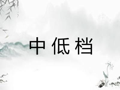 中低档