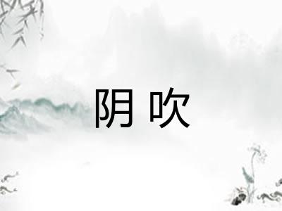 阴吹