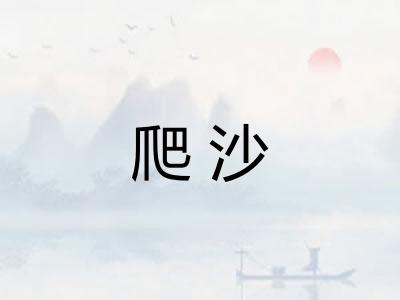 爬沙