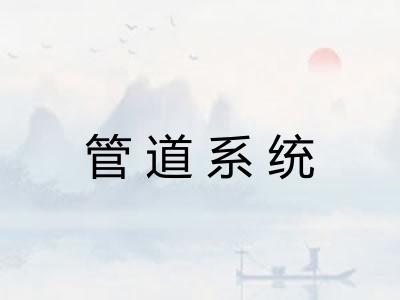 管道系统