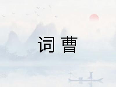 词曹