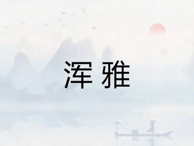 浑雅