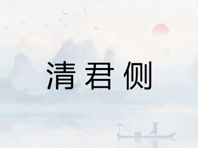 清君侧