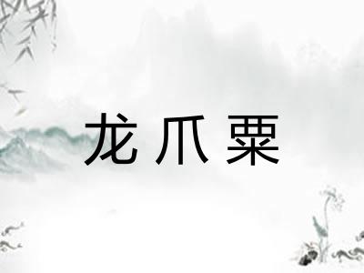 龙爪粟