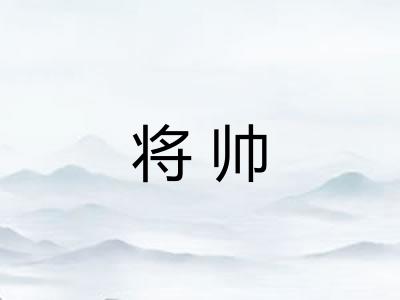 将帅