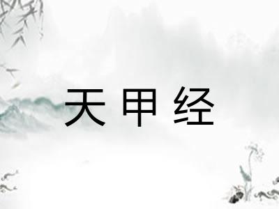 天甲经