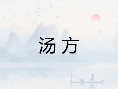 汤方