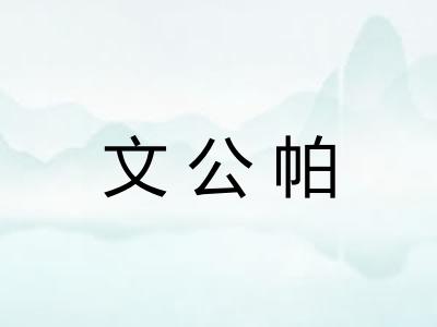 文公帕