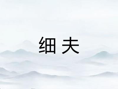 细夫